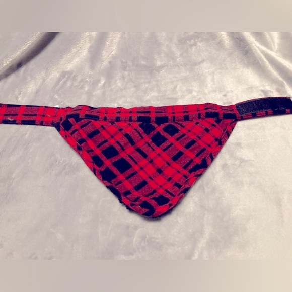 🔵Buffalo plaid dog bandanna - Picture 1 of 5